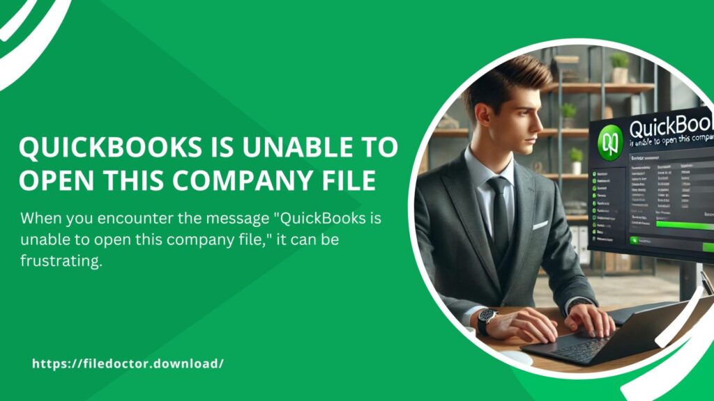 quickbooks is unable to open this company file